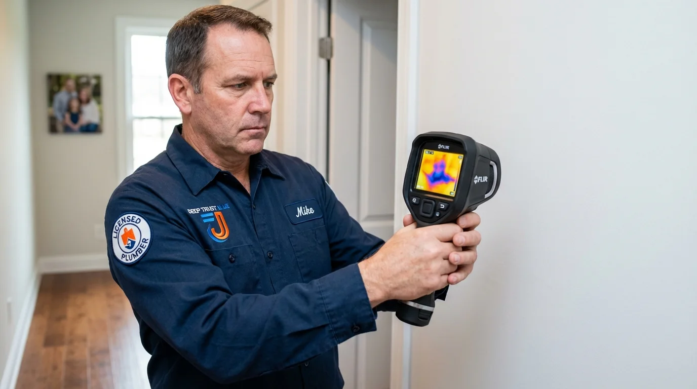 Thermal imaging leak detection by Johns Plumbing LLC in Bluff City